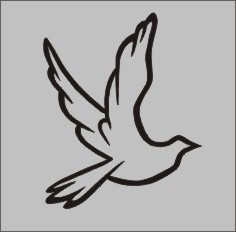 gravemarker symbol dove